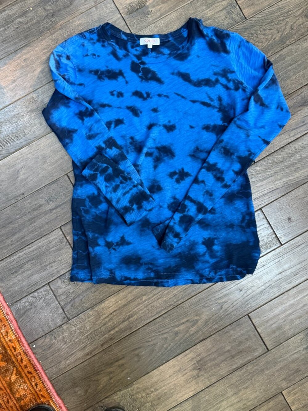 Goldie Electric blue and black l/s tee Size S